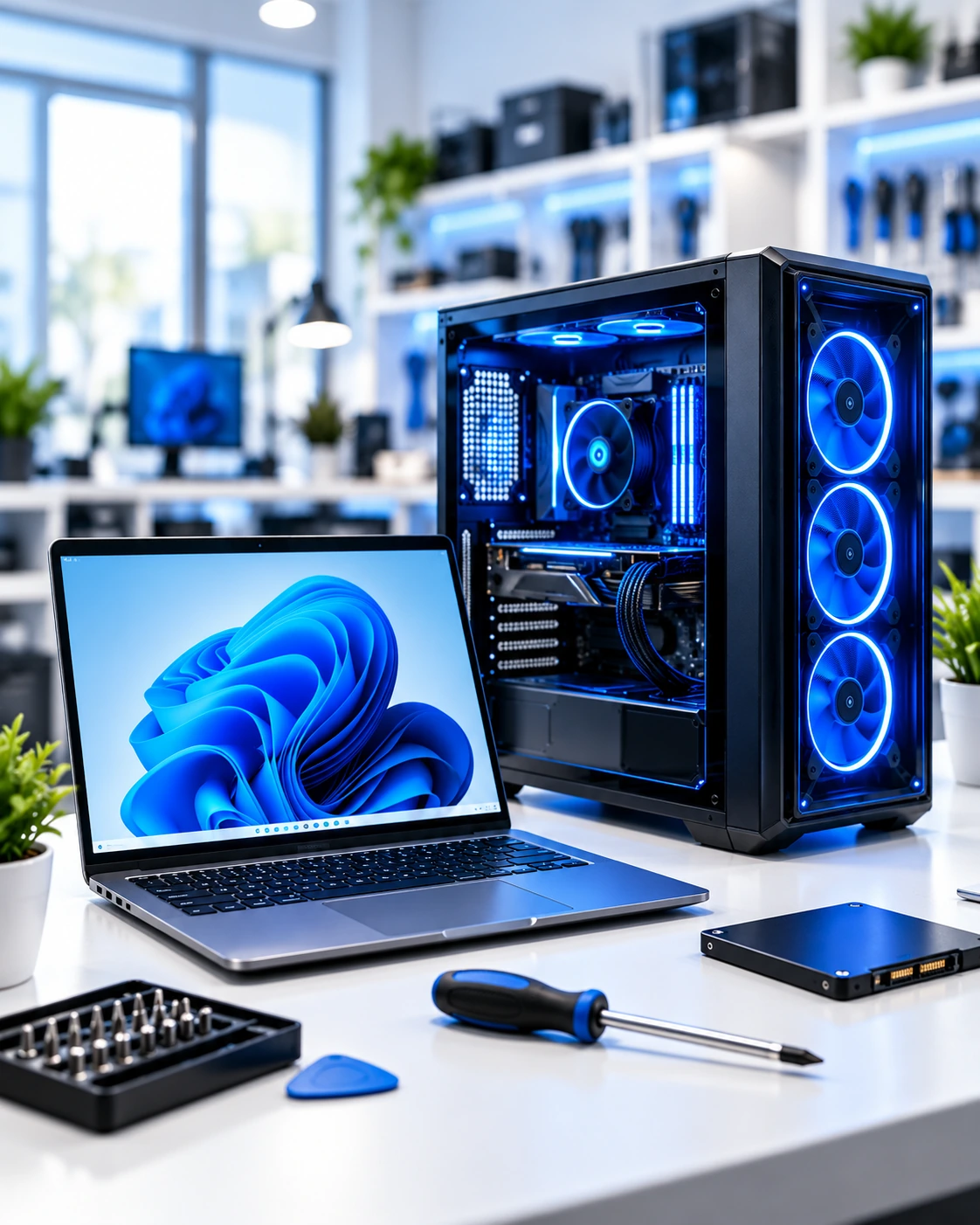 Komputer stacjonarny i laptop - oferta GRAVITY